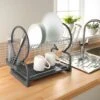 Addis Dish Drainer - Grey -Kitchen and Tableware Store 241067 2 tier dish drainer grey