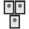 Simply Everyday 4 X 6" Block Frames 3pk - Black -Kitchen and Tableware Store 278309 3pk simply everyday block frames 4x6 black