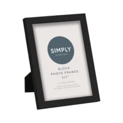 Simply Everyday 5 X 7" Block Frames 3pk - Black -Kitchen and Tableware Store 290764 3pk simply everyday block frames 5x7 black