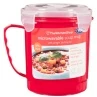 B&M Microwaveable Soup Mug With Airtight Latching Lid -Kitchen and Tableware Store 303986 Microwaveble Soup Mug with Airtight Latching Lid red1