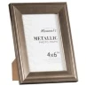 B&M Metallic Photo Frames 4 X 6" 2pk 2 B&M Metallic Photo Frames 4 X 6" 2pk -Kitchen and Tableware Store 306042 Great Value Pack of 2 Metallic 4x6 inch Photo Frames easel1