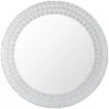 B&M Round Glitter Mirror - Silver 1 B&M Round Glitter Mirror - Silver -Kitchen and Tableware Store 311215 round glitter mirror