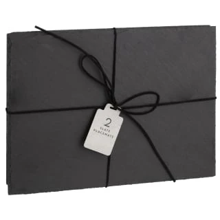 B&M Slate Place Mats 2pk 3 B&M Slate Place Mats 2pk