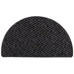 B&M Half Moon Indoor Chevron Doormat 40 X 70cm 14 B&M Half Moon Indoor Chevron Doormat 40 X 70cm -Kitchen and Tableware Store 319759 Half Moon Indoor Chevron Mat 40x70cm dark grey