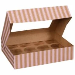 Betty Winters Large Cupcake Boxes 2pk -Kitchen and Tableware Store 320784 4pk cupcake boxes holds 12 pink 3