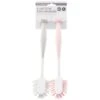 B&M Suction Dish Brushes 2pk - Grey & Blush -Kitchen and Tableware Store 321988 2pk suction dish brush grey and blush