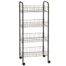 Beldray 4 Tier Multipurpose Trolley - Black -Kitchen and Tableware Store 328911 beldray 4 tier multipurpose trolley black