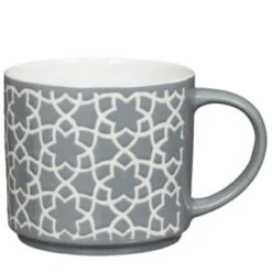 B&M Jumbo Embossed Stacking Mugs 4pk 8 B&M Jumbo Embossed Stacking Mugs 4pk -Kitchen and Tableware Store 329369 Jumbo Embossed Stacking Mugs Set of 4 5
