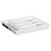 Addis Non-Slip Cutlery Tray - White -Kitchen and Tableware Store 335260 addis non slip cutlery tray white grey 2