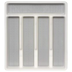 Kitchen and Tableware Store -Kitchen and Tableware Store 335260 addis non slip cutlery tray white grey