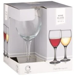 B&M Wine Glasses 4pk -Kitchen and Tableware Store 338802 set of 4 wine glasses