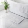 B&M Signature Microfibre Noodle Bath Mat - White -Kitchen and Tableware Store 345486 signature bath mat white
