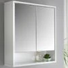 Norsk High Gloss Bathroom Mirror Cabinet 2 Norsk High Gloss Bathroom Mirror Cabinet -Kitchen and Tableware Store 347094 norsk double wall unit