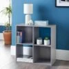 Lokken 4 Cube Shelving Unit - Grey 1 Lokken 4 Cube Shelving Unit - Grey -Kitchen and Tableware Store 348903 lokken grey 4 cube storage