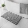 B&M Velvet Touch Bath Mat - Grey -Kitchen and Tableware Store 349930 velvet touch bath mat grey1