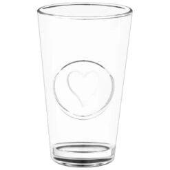 B&M Heart Glasses 4pk -Kitchen and Tableware Store 356238 set of 4 hert embossed glasses 2