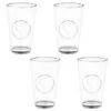 B&M Heart Glasses 4pk -Kitchen and Tableware Store 356238 set of 4 hert embossed glasses group