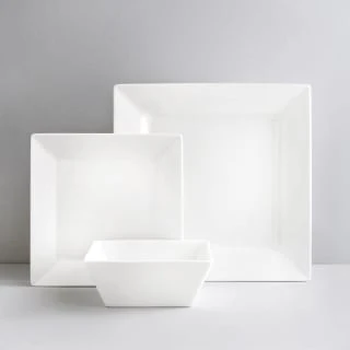B&M Square Dinner Set 12pc 3 B&M Square Dinner Set 12pc