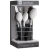 B&M Cutlery Set With Caddy 16pc - Black 2 B&M Cutlery Set With Caddy 16pc - Black -Kitchen and Tableware Store 357347 16pc cutlery set with caddy black 2