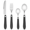 B&M Soft Touch Cutlery Set 16pc - Grey 2 B&M Soft Touch Cutlery Set 16pc - Grey -Kitchen and Tableware Store 357349 16pc soft touch cutlery set grey 2