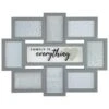 B&M Multi Aperture Photo Frame 8pc - Family Is Everything -Kitchen and Tableware Store 362635 8 aperture quote frame family is everything grey