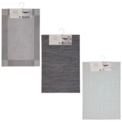 B&M Metallic Woven Placemats - Charcoal 4pk 13 B&M Metallic Woven Placemats - Charcoal 4pk -Kitchen and Tableware Store 363876 363869 380285 4pk silver metallic woven main 2