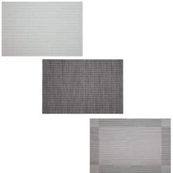 B&M Metallic Woven Placemats - Charcoal 4pk 12 B&M Metallic Woven Placemats - Charcoal 4pk -Kitchen and Tableware Store 363876 363869 380285 4pk silver metallic woven main