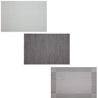 B&M Metallic Woven Placemats - Charcoal 4pk 7 B&M Metallic Woven Placemats - Charcoal 4pk - Image 5