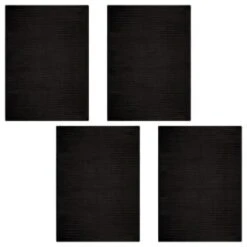 B&M Ribbed Tea Towels 4pk - Black -Kitchen and Tableware Store 364862 4pk ribbed tea towels black group