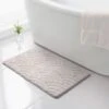 B&M Scallop Memory Foam Bath Mat - Taupe -Kitchen and Tableware Store 368862 scallop memory foam bath mat