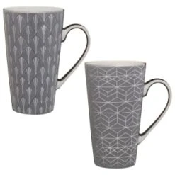 B&M Art Deco Latte Mug - Geo -Kitchen and Tableware Store 369072 art deco latte mug main