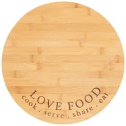 B&M Lazy Susan Rotating Bamboo Serve Board -Kitchen and Tableware Store 369141 lazy susan rotating bamboo serve board 3