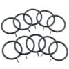B&M Metal Curtain Rings 10pk - Black -Kitchen and Tableware Store 369327 metal curtain rings black