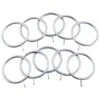 B&M Metal Curtain Rings 10pk - Shiny Nickle