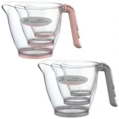 B&M Kitchen Measuring Jugs 3pk - Grey 13 B&M Kitchen Measuring Jugs 3pk - Grey -Kitchen and Tableware Store 369447 3pk measuring jugs group