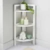 Maine 3 Tier Corner Shelving - White 2 Maine 3 Tier Corner Shelving - White -Kitchen and Tableware Store 369723 maine 3 tier corner shelf white