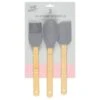 B&M Betty Winters Silicone Utensils 3pk - Grey -Kitchen and Tableware Store 369972 3pk betty winters silicone utensils basting brush spoon and spatula grey