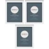 Simply Everyday 5 X 7" Block Frames 3pk - White 1 Simply Everyday 5 X 7" Block Frames 3pk - White -Kitchen and Tableware Store 370279 3pk simply everyday block frames 5x7 white
