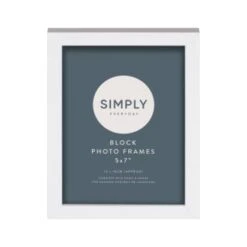 Simply Everyday 5 X 7" Block Frames 3pk - White -Kitchen and Tableware Store 370279 3pk simply everyday block frames 5x7 white 2