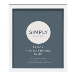 Simply Everyday 8 X 10" Block Frames 3pk - White -Kitchen and Tableware Store 370280 3pk simply everyday block frames 8x10 white 2