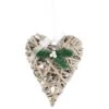 B&M Hanging Wicker Heart - White 1 B&M Hanging Wicker Heart - White -Kitchen and Tableware Store 372613 wicker heart white