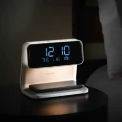 Goodmans Wireless Charging Alarm Clock -Kitchen and Tableware Store 373397 goodmans alarm clock with wireless charging and nightlight 2