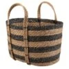 B&M Striped Wicker Basket - Black & Natural 2 B&M Striped Wicker Basket - Black & Natural -Kitchen and Tableware Store 374390 stripe wicker basket
