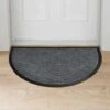 B&M Wave Sculptured Grey Doormat -Kitchen and Tableware Store 375322 wave sculputred 45x75cm grey doormat