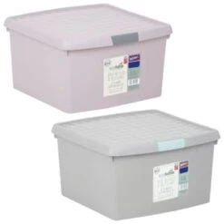 B&M Waffle Clip Box 25.5L - Blush -Kitchen and Tableware Store 375471 375472 25 5l waffle clip box group