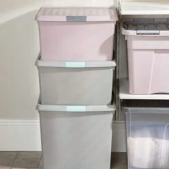 B&M Waffle Clip Box 25.5L - Blush -Kitchen and Tableware Store 375471 blush 25 5l waffle clip box 6