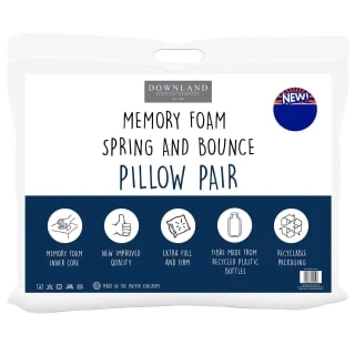 Downland Memory Foam Pillows 2pk 3 Downland Memory Foam Pillows 2pk