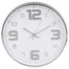 B&M Embossed Clock - Silver 2 B&M Embossed Clock - Silver -Kitchen and Tableware Store 376994 embossed clock silver