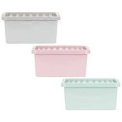 B&M Storage Box With Lid 11L - Sage -Kitchen and Tableware Store 377031 377033 377036 11l storage box group