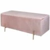 B&M Ottoman With Legs - Blush -Kitchen and Tableware Store 378065 blush ottoman with legs